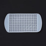 Food Grade Silicone Ice Cube Food Grade Silicone Molds, Mini Ice Cube Tray, 160 Grids, Rectangle, White, 235x118x10mm, Inner Diameter: 10x10mm(TOOL-D030-07)