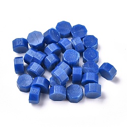 Sealing Wax Particles, for Retro Seal Stamp, Octagon, Royal Blue, 9mm(X-DIY-E033-A05)