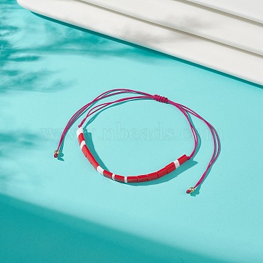 bracelet à maillons en graines de verre(BJEW-JB08894-05)-3