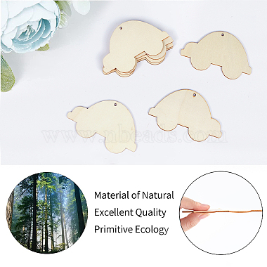 Vehicle Theme Unfinished Blank Wooden Pendants Set for Painting Arts(WOOD-WH0124-26L)-6