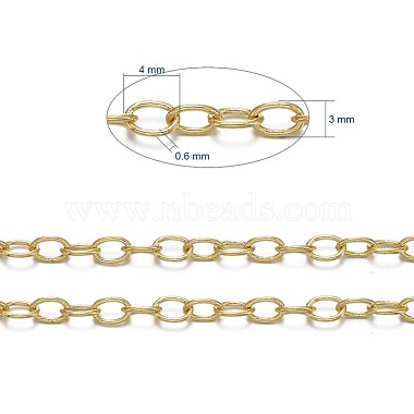 Brass Cable Chains(CHC024Y-G)-6