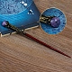 天然ライラック翡翠の魔法の杖、木製の付属品付き(PW-WG44227-16)-1