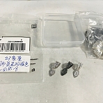 30Pcs 3 Colors Brass Pendant Bails, Glue-on Flat Pad Bails, Leaf, Mixed Color, 25.4x9.4x1.4mm, Hole: 7mm, 10Pcs/color(FIND-DC0002-17)