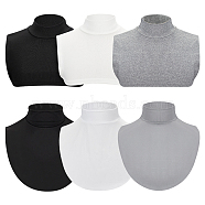 6Pcs 6 Styles Cotton Faux Collar, Neckline Trim, DIY Garment Accessories, Mixed Color, 290~305x340x2~6mm, 1pc/style(DIY-GA0006-09)
