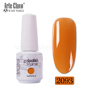 8ml Special Nail Gel, for Nail Art Stamping Print, Varnish Manicure Starter Kit, Orange, Bottle: 25x66mm(MRMJ-P006-G083)