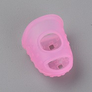 Silicone Guitar Finger Protector, Musical Instrument Accessories, Pink, 28.5x22x15mm(SIL-WH0003-07C-03)