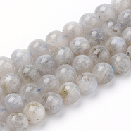 Natural Labradorite Beads Strands, Round, 6x6mm, Hole: 1mm, about 62pcs/strand, 15.5 inch(G-Q961-05-6mm)