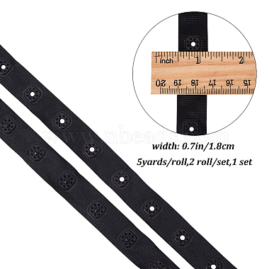 10 Yards 2 Styles Polyester Ribbons(OCOR-GF0002-21)-2