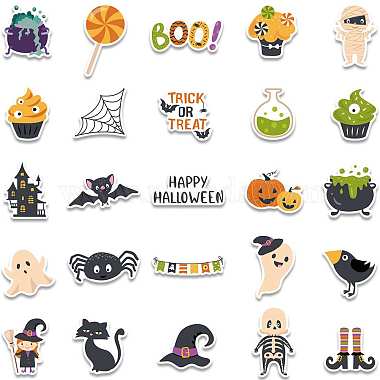 Étiquettes autocollantes imperméables en PVC sur le thème d'Halloween(HAWE-PW0001-047)-2