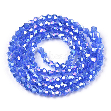 Imitation Jade Electroplate Glass Beads Strands(EGLA-A039-J2mm-B04)-3