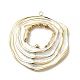 304 Stainless Steel Enamel Big Pendants(STAS-P427-03G-02)-1