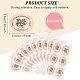 Olycraft 30Sheets Self-Adhesive Kraft Paper Gift Tag Stickers(DIY-OC0009-12)-2