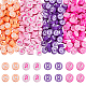 400Pcs 4 Styles Handmade Polymer Clay Beads(CLAY-FH0001-28)-1