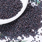 5G MIYUKI Delica Beads, Cylinder, Japanese Seed Beads, 11/0, (DB0312) Matte Metallic Dark Raspberry Iris, 1.3x1.6mm, Hole: 0.8mm(SEED-YW0003-07D)