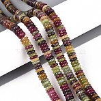 Dyed Natural White Jade Beads Strands, Rondelle, Dark Khaki, 6x2~3mm, Hole: 0.9mm, about 193~203pcs/strand, 15.16~15.94''(38.5~40.5cm)(G-T142-6mm-05C)