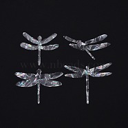 Custom Dragonfly Shape Waterproof PVC Laser Adhesive Stickers, Electrostatic Stickers, Colorful, 7.3~11.1x10~12cm, 16 sheets/set(DIY-WH0256-009)