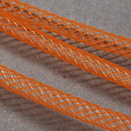 Plastic Net Thread Cord, Dark Orange, 8mm, 30Yards(PNT-Q003-8mm-08)