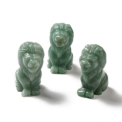 Natural Green Aventurine Home Display Decoration, 3D Lion, 43.5x27x53mm(G-E581-03G)