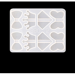 Straw Topper Silicone Molds Decoration, Straw Attachments Epoxy Resin Casting Molds, For DIY Craft Making Supplie, White, 13.4x10.6cm(DIY-WH0203-49)