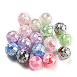 Opaque Acrylic Beads, Round, AB Color, Mixed Color, 16mm, Hole: 2mm(MACR-K353-15)