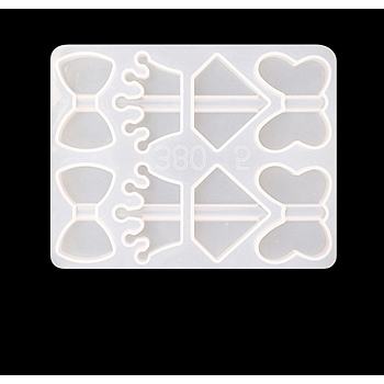 Straw Topper Silicone Molds Decoration, Straw Attachments Epoxy Resin Casting Molds, For DIY Craft Making Supplie, White, 13.4x10.6cm