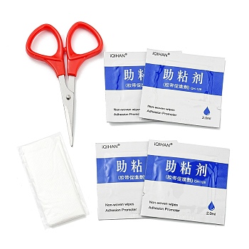 Foot Care Products, including Adhesion Promoter, Scissor, Disposable Gloves, Mixed Color, 60~102.5x33~60x1~7mm