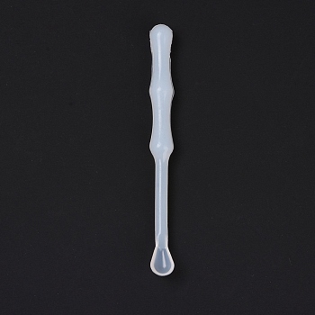 Silicone Glue Mixing Spoon, White, 90x8.5mm