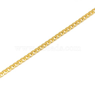 304 Stainless Steel Curb Chain/Twisted Chain Necklace Making(STAS-A028-N108G)-2