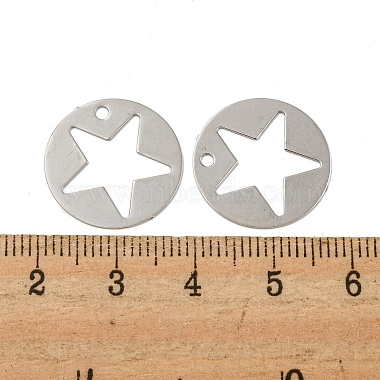 pendentifs embellissements en métal gravé en laiton(KKC-D001-10P)-3
