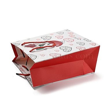 4 couleurs sacs cadeaux en papier amour Saint Valentin(CARB-D014-01D)-3