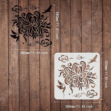 Plastic Reusable Drawing Painting Stencils Templates(DIY-WH0172-547)-2
