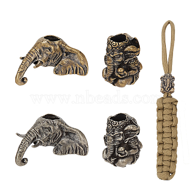 Elephant Brass European Beads