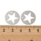 pendentifs embellissements en métal gravé en laiton(KKC-D001-10P)-3
