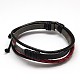 Trendy Unisex Casual Style Multi-Strand Wax and Leather Cord Bracelets(X-BJEW-L295-M)-2