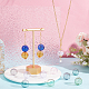 14Pcs 7 Colors Transparent Blow High Borosilicate Glass Globe Beads(GLAA-NB0001-62)-4