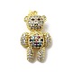 Brass Micro Pave Clear Cubic Zirconia Pendants(KK-G442-01G-02)-1