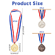 ahandmaker 12pcs 3 couleurs médaille de football en alliage de zinc(AJEW-GA0003-62)-2