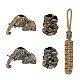 4Pcs 4 Style Brass EDC European Beads(FIND-NB0005-02)-1