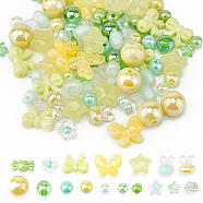 170Pcs 17 Styles Opaque & Transparent Acrylic Beads, Mixed Shapes, Mixed Color, 8~17x8~17.5x5.5~11.5mm, Hole: 1.6~3mm, 10pcs/style(MACR-SC0002-15)