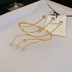 Alloy Upper Arm Open Cuff Bangles, Armband Bangles, 2-1/2 inch(6.5cm)(WG9CF3D-16)