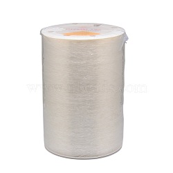 Germany Elastic Crystal Thread, Stretch Bracelet String, DIY Jewelry Beading Stretch Cord Findings, Clear, 0.6mm, about 1093.61 yards(1000m)/roll(OCOR-O001-0.6mm-01)