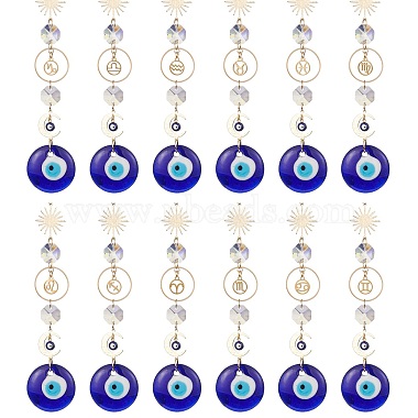 Blue Evil Eye Lampwork Pendant Decorations