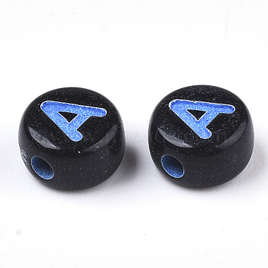 Opaque Black Acrylic Beads(X-MACR-N008-17A)-2