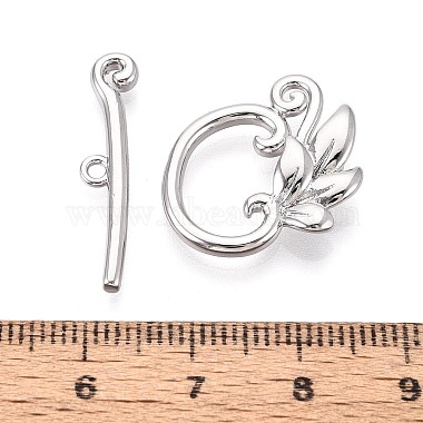 6Pcs Brass Toggle Clasps(KK-T073-42P)-5
