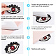 AHADEMAKER 6Pcs 3 Colors Plastic Beaded Sew on Eye Patches(FIND-GA0002-49)-3