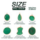 Mega Pet 6Pcs 6 Style Natural Green Oynx Agate Pendants(G-MP0001-02)-3