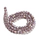 Opaque Solid Color Electroplate Glass Beads Strands(GLAA-F029-P4mm-A13)-2