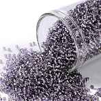 TOHO Round Seed Beads, Japanese Seed Beads, (39) Silver Lined Tanzanite, 15/0, 1.5mm, Hole: 0.7mm, about 15000pcs/50g(SEED-XTR15-0039)