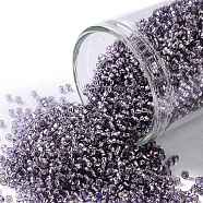 TOHO Round Seed Beads, Japanese Seed Beads, (39) Silver Lined Tanzanite, 15/0, 1.5mm, Hole: 0.7mm, about 15000pcs/50g(SEED-XTR15-0039)