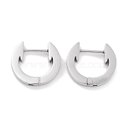 304 Stainless Steel Arrow Huggie Hoop Earrings for Women, with 316 Stainless Steel Pins, Stainless Steel Color, 14.5x3x16mm(EJEW-C096-12P)